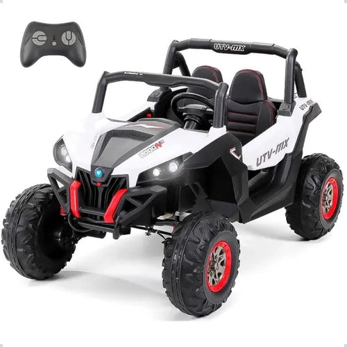 Mini Utv MX 4x4 Pneu de Borracha Bateria 12v Branco 110V/220V