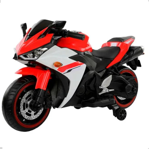 Moto Elétrica Infantil - Pneu De Borracha - Luz De Led Mp3