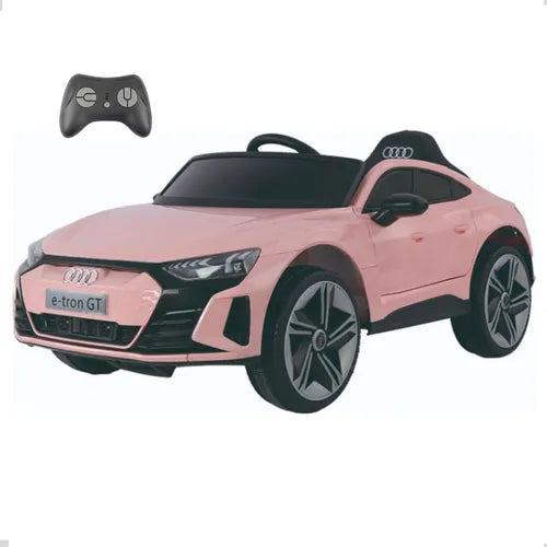 Mini Carrinho Elétrico Infantil Audi E-tron Rosa Bateria 12v Rosa-claro